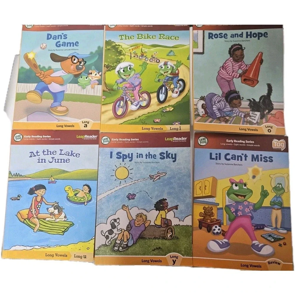 leapfrog tag leap reader learn to read book set 1: long vowels/6 books